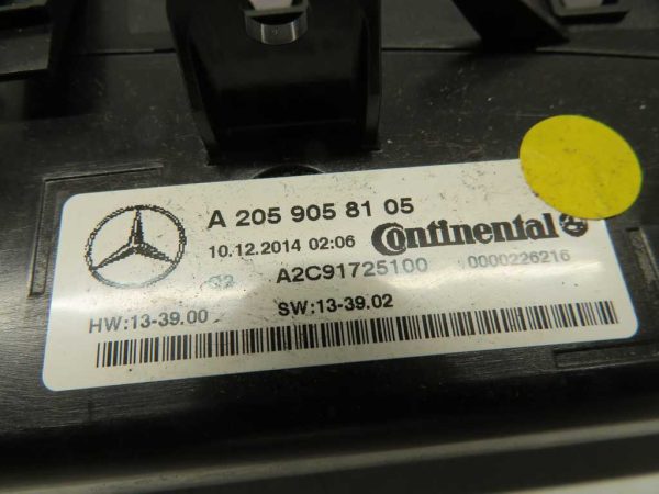 MERCEDES-BENZ C W205 L.15, KOMANDE AVTOMATSKE KLIME - Image 3