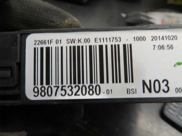 PEUGEOT 208 1.2 BEN. L.16, MOTORNI RAČUNALNIK KOMPLET - Image 5