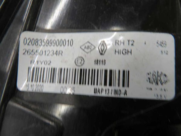 RENAULT CAPTUR L.21, ZADNJA DESNA LUČ-V HAVBI - Image 2