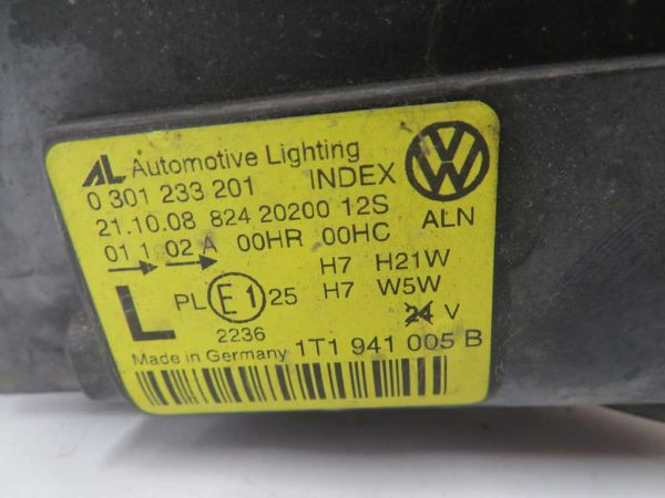 VW TOURAN L.08, PREDNJA LEVA LUČ - Image 2