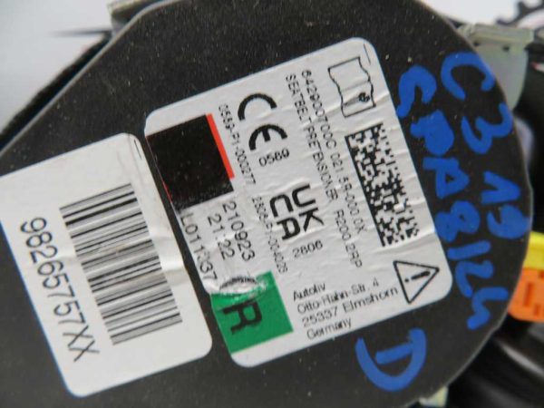 CITROEN C3 L.19, ZADNJI VARNOSTNI PAS, LEVI IN DESNI - Image 3