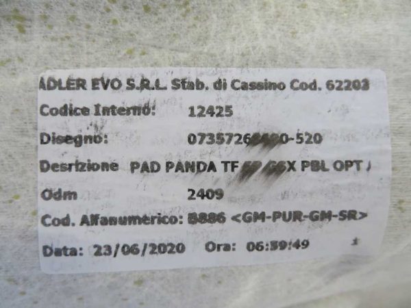 FIAT PANDA L.20, STROPNA TAPETA - Image 2