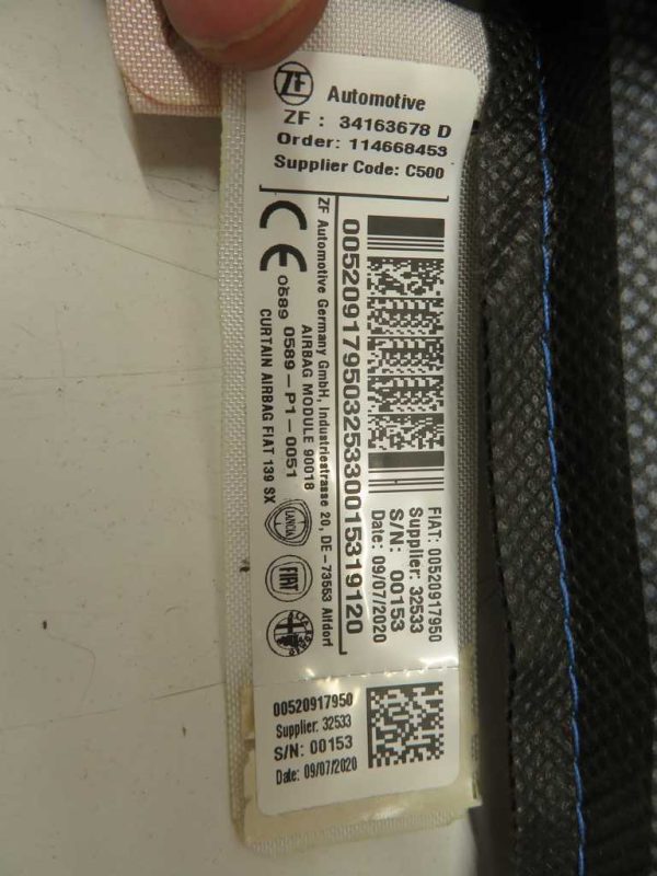 FIAT PANDA L.20, STREŠNI AIRBAG, LEVI - Image 2