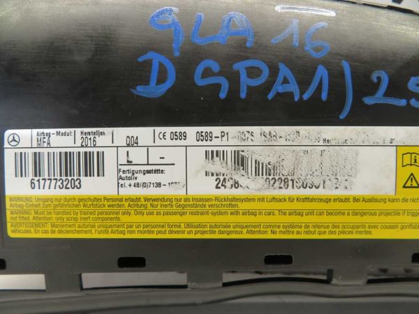 MERCEDES-BENZ GLA L.16, SEDEŽNI AIRBAG, DESNI - Image 2