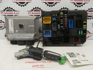 CITROEN C3 1.2 BEN. L.17, KOMPLET MOTORNI RAČUNALNIK