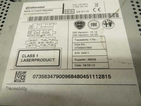 FIAT PANDA L.14, RADIO - slika 3