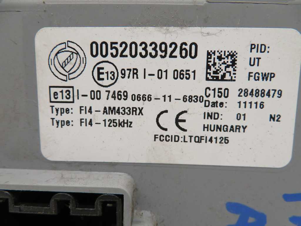 FIAT PANDA 0.9 T BEN. L.16, MOTORNI RAČUNALNIK KOMPLET - slika 3