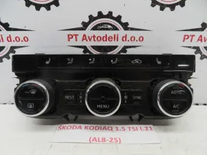 ŠKODA KODIAQ L.21, KOMANDE AVTOMATSKE KLIME