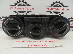 PEUGEOT 208 L.19, KOMANDE ROČNE KLIME