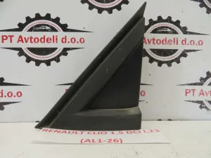 RENAULT CLIO L.23, PVC TRIKOTNIK OB STEKLU, LEVI